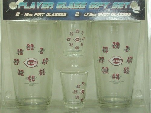 Cincinnati Reds MLB Pint & Shot Glass Gift Set