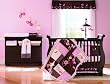 Carter's Butterfly Flowers 4 Piece Crib Set, Pink/Choc