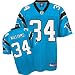 DeAngelo Williams Jersey: Reebok Blue Replica #34 Carolina Panthers Jersey - Medium