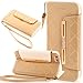 iPhone 7 Case,iPhone 7 Wallet Case,iPhone 7 Leather Wallet Case,Flidm Flipcase Elgant [Gold] Flip Leather Wallet Phone Case [Card Slot][Flip][Wallet] with Strap - for iPhone 7 4.7 inch