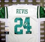 Darrelle Revis Autographed/Hand Signed Football Jersey WHITE (New York Jets) PSA