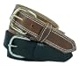 Men's Harness Leather Work Belt, 1 1/2" double stitched. Brown, Size 44
