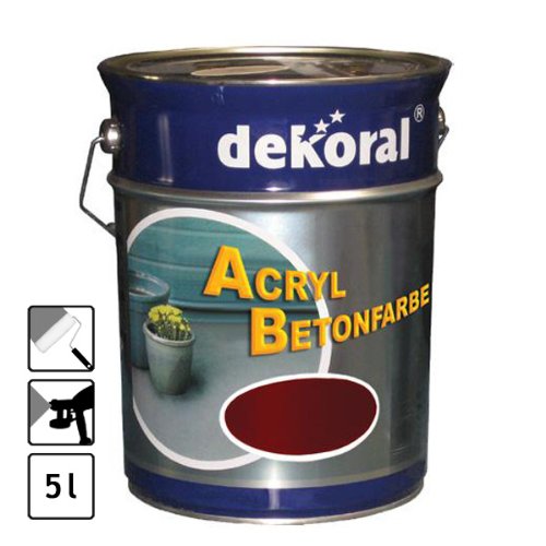 Betonfarbe rot 5 Liter = 50 m² gut deckend Bodenbeschichtung Farbe Fussboden Betonfarbe rot 5 Liter = 50 m² gut deckend Bodenbeschichtung Farbe Fussboden