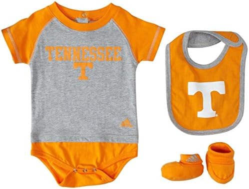 Adidas Infant Little Tee Creeper, Bootie & Bib - Tennessee - 24M