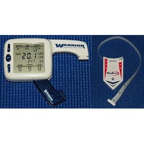 Warrior Digital Body Fat Caliper with FREE OrbiTape Body Tape Measure