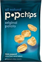 Popchips Original Potato Chips, 0.8-Ounce Single Serve Bags (Pack of 24)