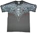Pinstripe Skulls 2 Sided T-Shirt by Liquid Blue 100% Cotton Teens & Adults Shirt