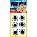 Fake Bullet Holes - 6 Press Apply Stickers