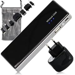 Wicked Chili USB Ersatzakku f�r Samsung Smartphones / Handys (5200mAh, Netzteil, Transportbeutel, Adapter)