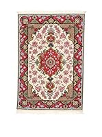 Eden Alfombra Tabriz Beige/Multicolor 60 x 90 cm