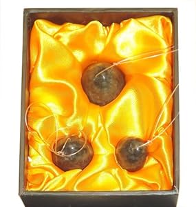 Jade Eggs - Set of 3 100% Natural Helu Jade Eggs with Strings