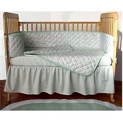 Tadpoles Sage Green Toile 4 Piece Crib Bedding Set