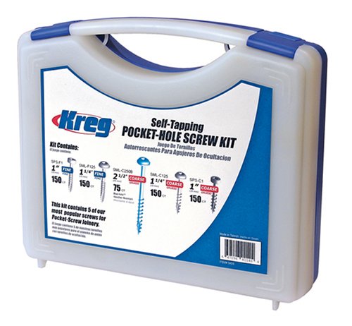 Kreg SK03 Pocket-Hole Screw Kit in 5-Sizes