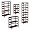 Winsome 92425 Espresso Beechwood SHELF 3-SECT WIDE