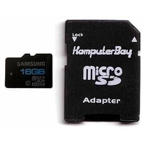 Samsung 16GB Class 10 MicroSDHC High Speed Memory Card with Komputerbay SD adaptor
