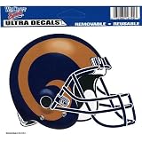 St. Louis Rams 5x6 Helmet Cling Decal