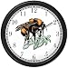 Bee on Flower Insect - Animal Wall Clock by WatchBuddy Timepieces (Hunter Green Frame)