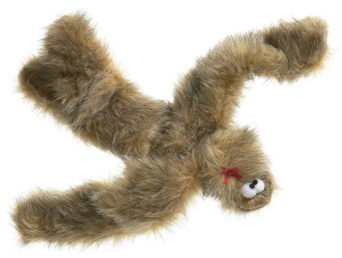 More image West Paw Design Tango Tug and Squeak Toy for Dogs, Brown Fur