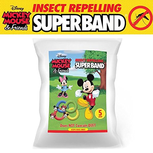 CLASSIC DISNEY SUPERBAND: All Natural Insect Repelling Wristband with Mickey and Minnie Mouse charms (2) CLASSIC DISNEY SUPERBAND: All Natural Insect Repelling Wristband with Mickey and Minnie Mouse charms (2)