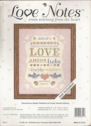 Love Notes Language of Love Cross Stitching from the Heart