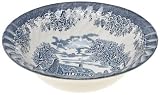Churchill China Brook Blue Round 9 1 4-Inch Open Vegetable Bowl by Churchill China