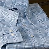Cotton Plaid Long-Sleeve Sport Shirt