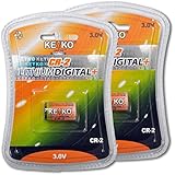 CR2 Lithium Battery 3V Original "Sealed" Blister Pack Genuine KEYKO &reg;- 2 pcs Pack