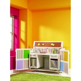 LittleMissMatched -TradeMark- SWITCHaroo Storage with Pull-Out Desk ,Includes 2 Trash Cans... by Powell