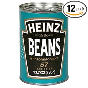 Heinz Beans in Tomato Sauce 13.7 Ounce Cans Pack of 12 by 