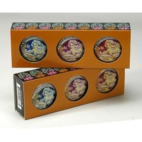 Perfumeria Gal Lip Balm Trio Gift Set- Peach, Red Currant and Violet- Made in Spain
