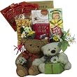 Bear Hugs For You! Get Well Soon Gift Tote - Gourmet Food Gift Basket