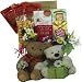 Art of Appreciation Gift Baskets Get Well Soon Bear Hugs Gift Bag Tote of Snacks and Treats