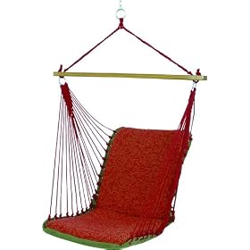 Pawleys Island Gardens Collection Cushioned DuraCord Single Swing, Veranda from Swings & Rockers Gliders