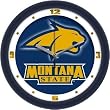 Montana State Bobcats Suntime 12" Dimension Glass Crystal Wall Clock - NCAA College Athletics