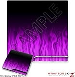 Sony PS3 Slim Skin - Fire Purple