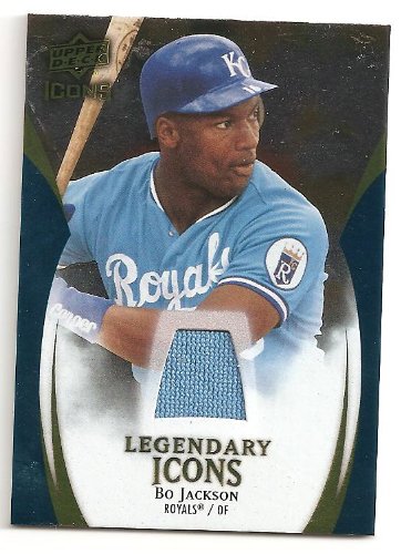 Bo Jackson 2009 Upper Deck Legendary Icons Game Used Jersey Card # LI-BJ Powder Blue Kansas City Royals