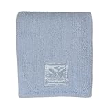 Tiddliwinks Transportation Chenille Blanket with Satin Patch - Blue