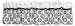Trend Lab Versailles Black and White Window Valance
