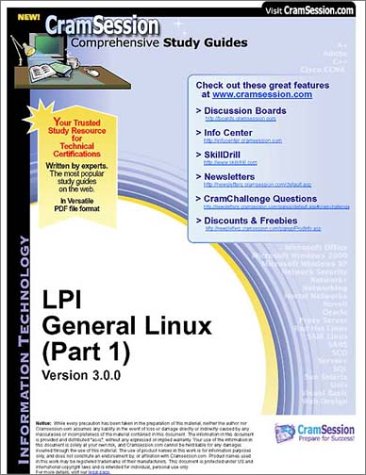 CramSession's LPI General Linux Part 1 : Certification Study Guide