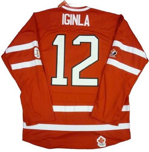 Jarome Iginla 2010 Olympic Nike CANADA SEWN Jersey LG