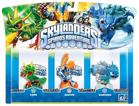 Skylanders Spyro's Adventure: Triple Character Pack - Ignitor, Warnado and Camo (Wii/PS3/Xbox 360/PC)