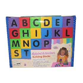 30 piece Alphabet and Numbers Foam Blocks by 