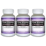 CARB STOPPER EXTREME (3 Bottles) - Maximum Strength Carbohydrate & Starch Blocker Weight Loss Supplement with White Kidney Bean Extractby Carb Stopper Extreme