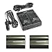 Nikon MH-19 Multi Battery AC/DC Charger with Two (2) EN-EL3a Replacement Li-ion Rechargeable Batteries for Nikon EN-EL3a and EN-EL3 for D50, D70, D70s and D100 SLR Cameras