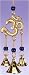 Brass Bell Om Chime w/Glass Beads-#BS362