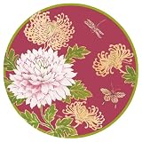 Caspari Set of Two Tonkin Paper Salad Plate packages, 8 plates per package