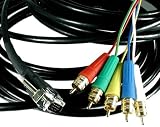 BetterCables 5M (16.40 ft)  Silver Serpent VGA/XVGA Breakout Cable - HD15 Male/5 RCAs