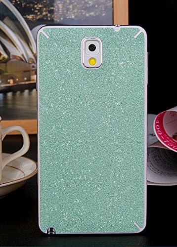 DiaMini Samsung Galaxy Note3 Decal - Full Body Glittery Sticker / Shining Decal Built-in Clear Crystal HD Clarity Screen Protector for Samsung Galaxy Note III N9000 (Green)