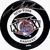 Mark Messier Autographed New York Rangers 75th Anniversary Puck