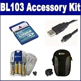Samsung BL103 Digital Camera Accessory Kit includes: SB257 Charger, KSD2GB Memory Card, SDC-21 Case, USB8PIN USB Cable Samsung BL103 Digital Camera Accessory Kit includes: SB257 Charger, KSD2GB Memory Card, SDC-21 Case, USB8PIN USB Cable